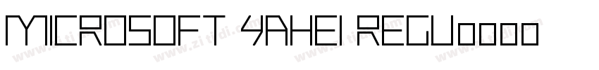 Microsoft Yahei regu字体转换